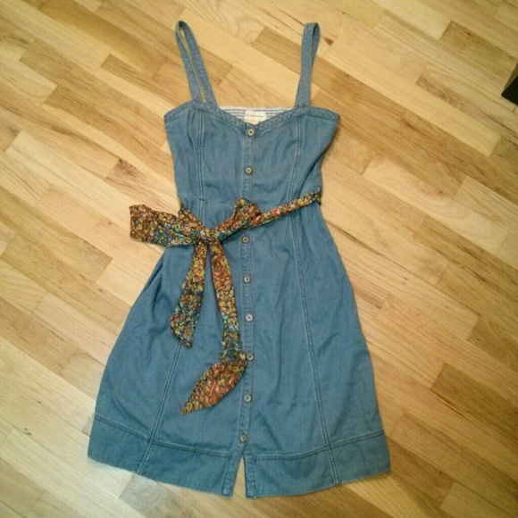 SOLD Pilcro and the Letterpress denim dress