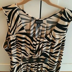 Stylish Zebra Print  Dress