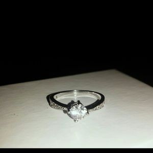 Sterling Silver .925 Cubic Zirconia Wedding Band