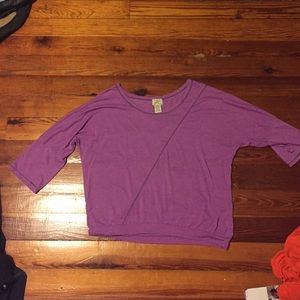 Purple 3/4 length sleeve