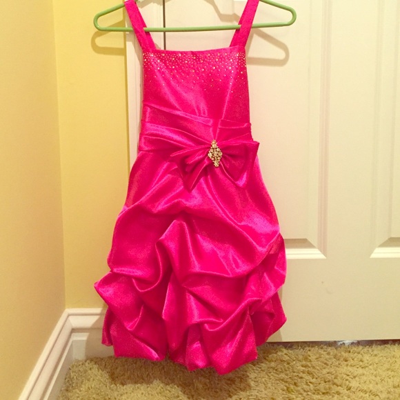 Pink Flower Girl Dress