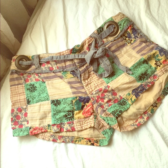 Free People patchwork shorts - Picture 1 of 2