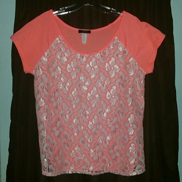 Neon orange and lace