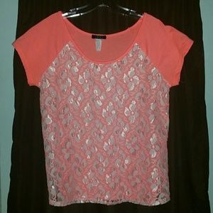 Neon orange and lace