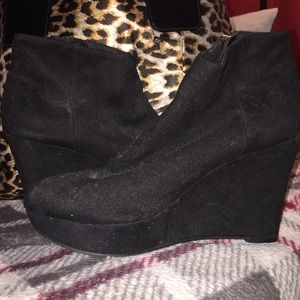 Christian Siriano Black Booties