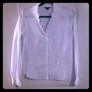 Brooks Brothers Ruffled Collar Button Down