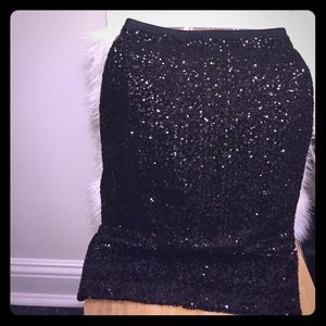 Sequin Pencil Skirt