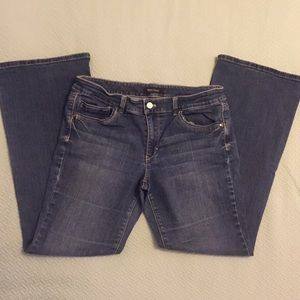 WHBM Blanc flare leg jeans