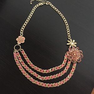 Betsy Johnson Rose Gold Necklace