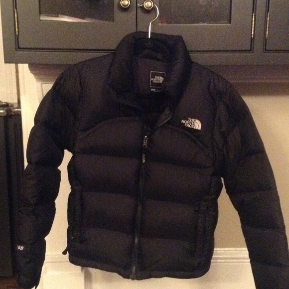 Black North Face puffy coat