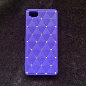 Purple silicone 5/5s iPhone case