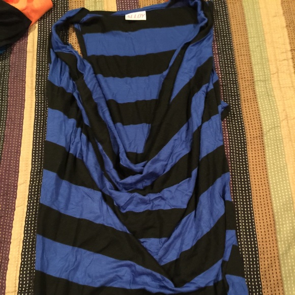 Draped front top