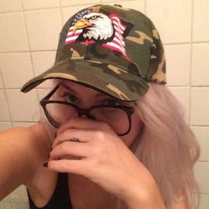 Camo/Eagle/American Flag Hat