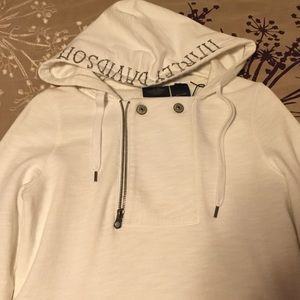 Authentic Harley Davidson hoodie with half-zip!