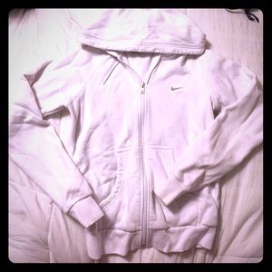 White Nike Zipup