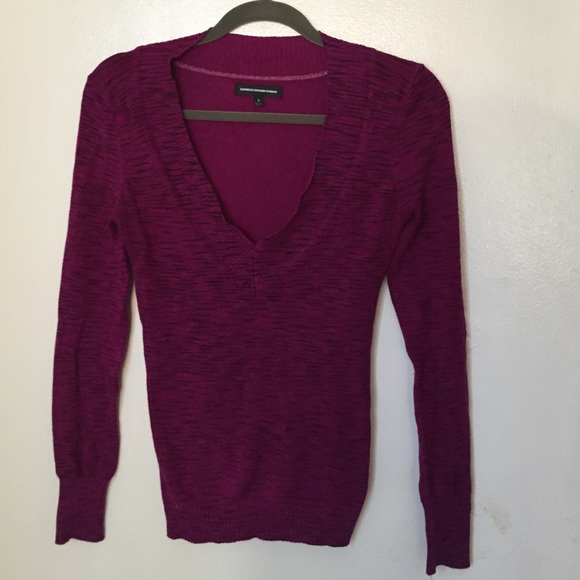 Long sleeve V neck sweater 😈👾💜 - Picture 1 of 4