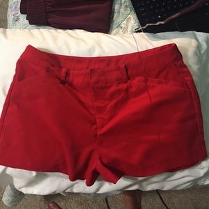 red h&m shorts