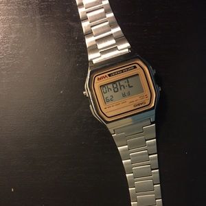 Silver vintage Casio watch