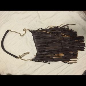 Fringed purse