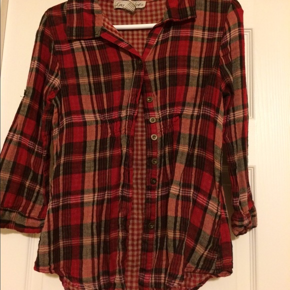 Red and black flannel.