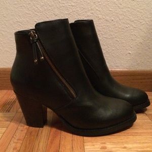 Black Booties - size 10