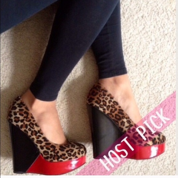 Leotard color block wedges & black heels bundle