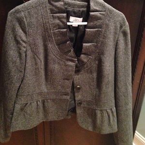 Cropped lined blazer