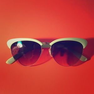 Mint Green Clubmaster Sunglasses
