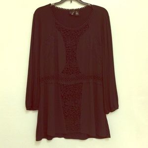 BKE Lace Black Top