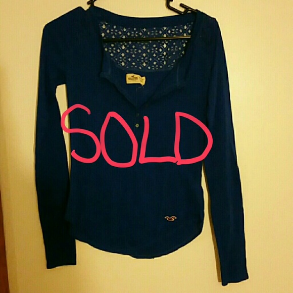 Blue Hollister Long Sleeve