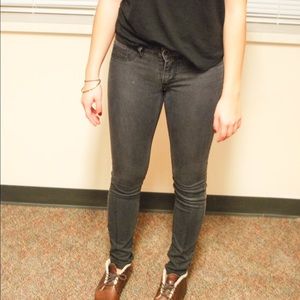 Gray/black jeans