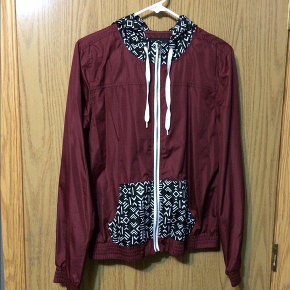 Empyre Jackets & Blazers - Maroon wind breaker sweatshirt