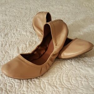 Lucky Brand "Emmie" Rose Cream Ballerina Flat
