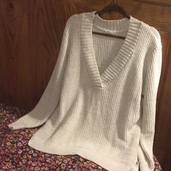 Heavy cotton cream sweater.