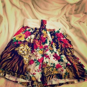 Floral vintage shorts! Similar to Versace Prints.