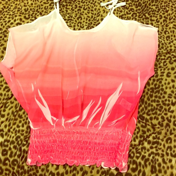 Gorgeous pink and white shirt