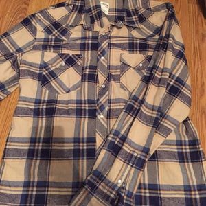 Plaid men's shirt