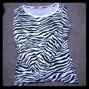 cute long sleeved zebra top