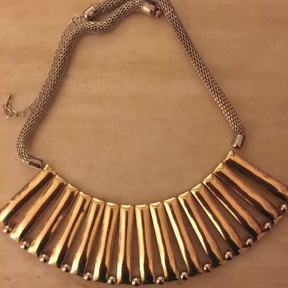 Bold & Beautiful Two Toned Necklace - Picture 1 of 1