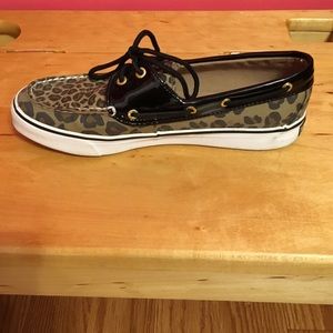 Cheetah Print Sperrys