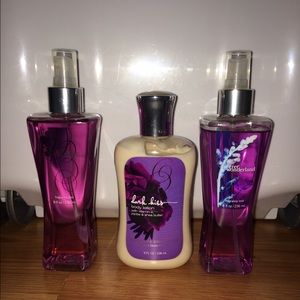 Bath and body works splashes and lotion