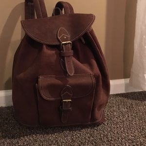 Beautiful leather backpack