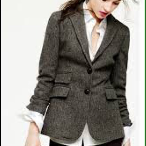 J. Crew Jackets & Blazers - Jcrew herringbone wool schoolboy blazer