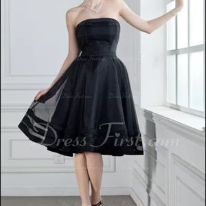 Strapless, Cocktail Princess Dress Black SZ 16 NWT