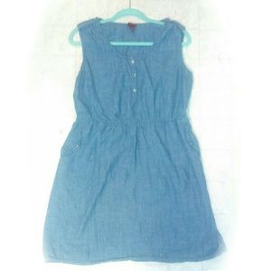 Medium Blue Lightweight Short Denim Dress