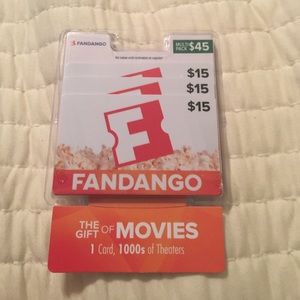 Fandango movie gift cards NEW & UNOPENED