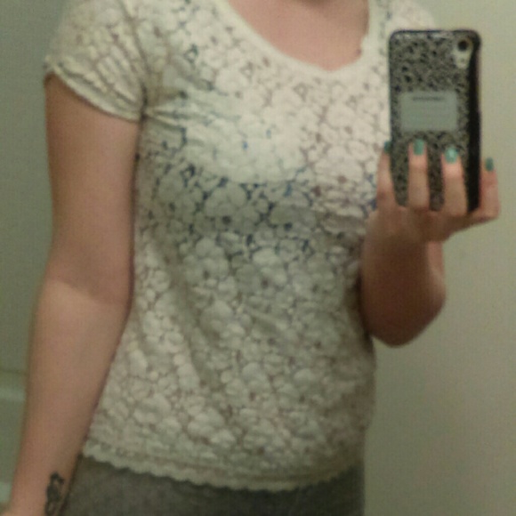 Cute see through shirt.