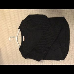 BRAND NEW CHARCOAL GREY CROPPED SWEATER