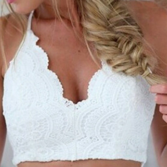 NWOT White Lace Bralette