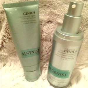 Algenist genius serum and mini genius cleanser